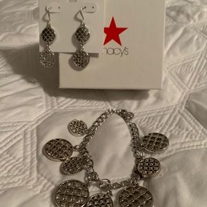 Macys’s Charter Club bracelet/earrings set.